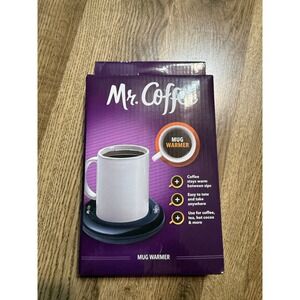 Mr. Coffee Mug Warmer Black Portable Beverage Heater for Coffee Tea Cocoa NEW